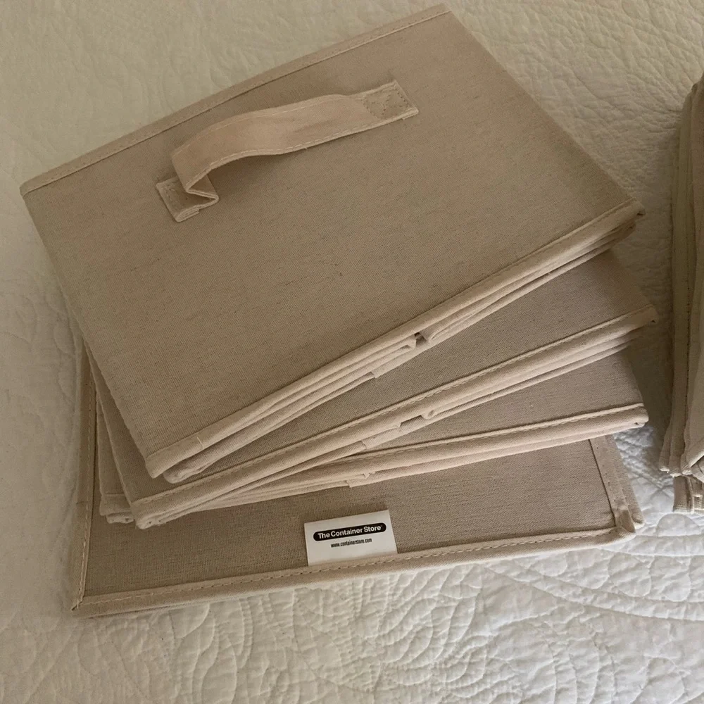 Container Store canvas closet storage